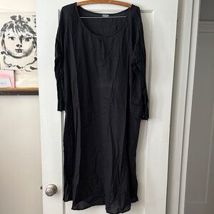 Elegant Jess Brown dark brown scoop neck Women's midi Dress